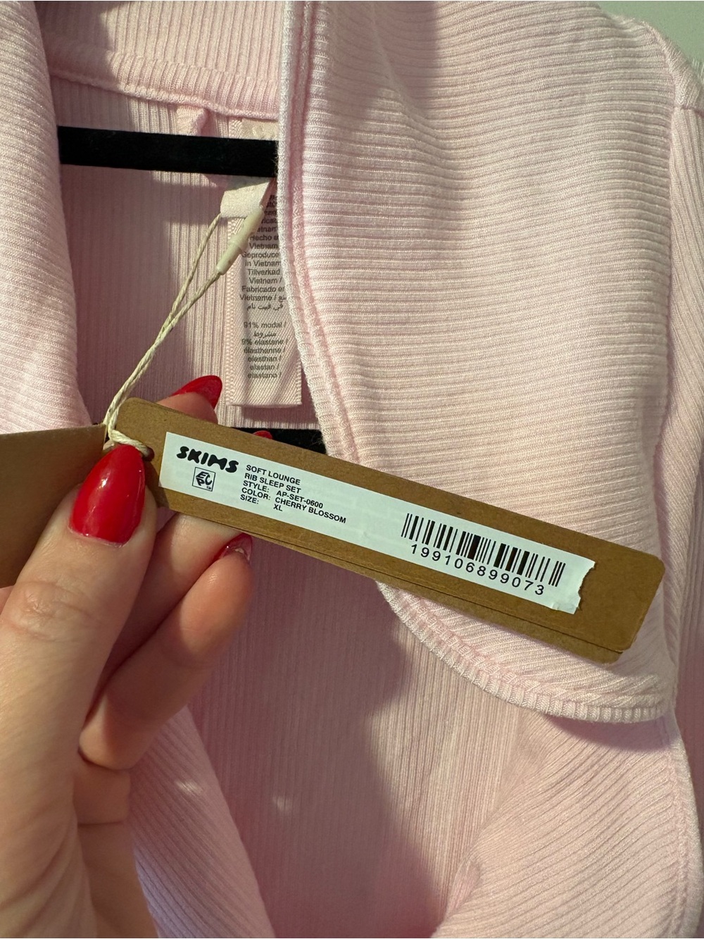 BNWT Skims Soft Lounge Sleep Top (Only) Cherry Blossom XL - Picture 4 of 4